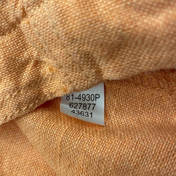 J.jill Linen Jacket Size Petite M - Peach Orange - Picture 5 of 14